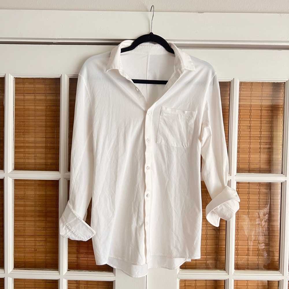lululemon athletica White Button Down Shirt - Picture 2 of 15